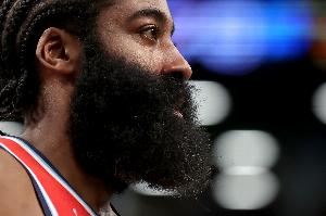 哈登砍24分8板8助难阻失利 出现5失误 正负值-17全场最低